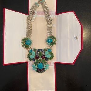 Turquoise jewelry chunky necklace NWOT